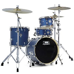 Bateria D One Rocket Blue Satin 18" 10" 14" c/ Caixa 13x6"