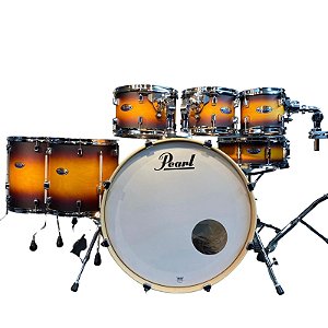 Bateria Pearl Decade Maple Classic Satin Amburst 22" 8" 10" 12" 14" 16" + Caixa 14x5,5"