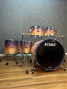 Bateria Tama Starclassic Walnut/Birch Satin Purple Atmosphere Fade 22" 10" 12" 14" 16"