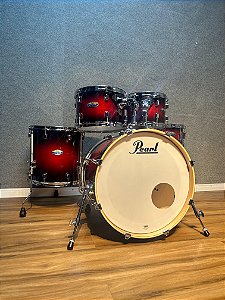 Bateria Pearl Decade Maple Gloss Deep Red Burst 20" 10" 12" 14" + Caixa 14x5,5"
