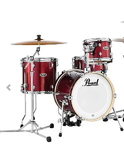 Bateria Pearl Midtown Burgundy 16" 10" 13" + Caixa 13x5,5" Shellpack