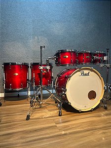 Bateria Pearl Session Studio Select Antique Crimson Burst 22" 8" 10" 12" 14" 16"