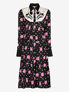 Pacco Rabane - Vestido midi estampado