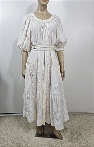Zimmermann - Vestido longo off white
