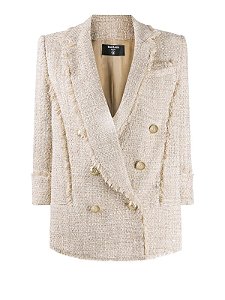 Balmain - Blazer tweed e paetes