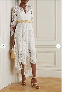 Zimmermann - Vestido branco renda