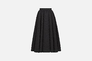 Christian Dior - Saia Jacquard Técnico Cloqué Preto / 2023