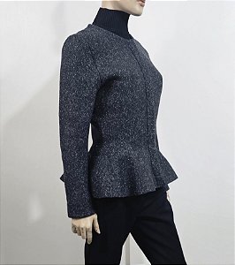 Christian Dior - Jaqueta em la mescla peplum