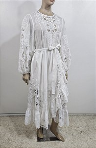 ZIMMERMANN - Vestido renda branco