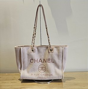 Chanel - Bolsa media Deauville - Rosa