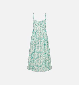 Christian Dior - Vestido Dioriviera evasê mídi