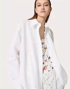 Valentino Garavani - Camisa bordado inglês