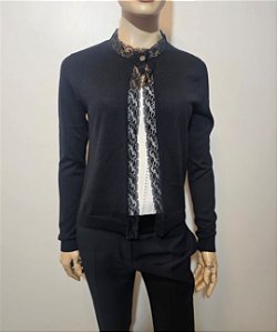 Lanvin cardigan em cashmere com seda