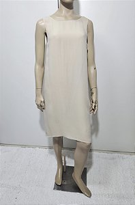Chloé vestido em seda vanilla