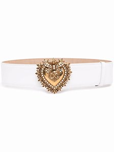 Dolce & Gabbana - Cinto Devotion branco