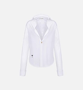 Christian Dior - Blusa Popeline de algodão branca