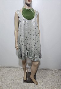 Valentino Garavani - Vestido veludo e paetes