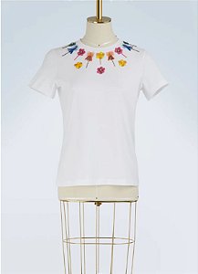 Mary Katrantzou - Camiseta com aplicação