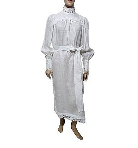 Zimmermann Vestido em linho off white