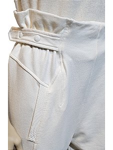 Alberta Ferreti - Calça em moletinho off white
