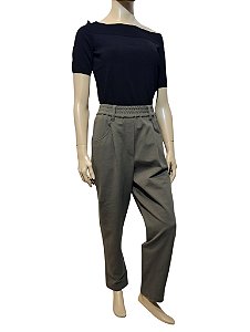 Brunello Cuccinelli - Calça em moletinho verde