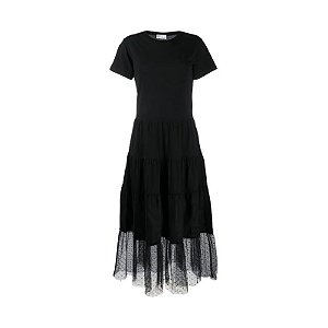 Red Valentino - Vestido midi preto