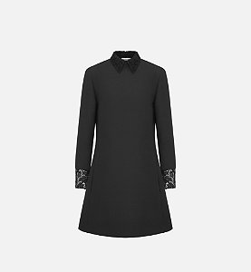 Christian Dior - Vestido Curto com Gola Removível