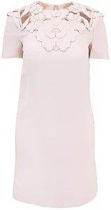Valentino Altorilievo - Vestido bordado em rosa blush