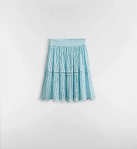 Christian Dior - Minissaia evasê azul / 2026