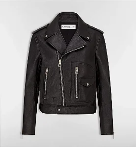 Christian Dior - Jaqueta biker preta / 2026