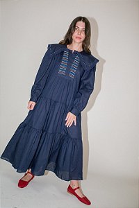 Sea NewYork - Vestido Luna Linho marinho