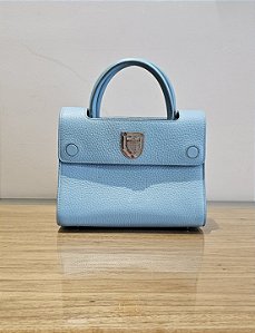 Christian Dior Bolsa Couro Azul Diorever