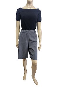 Valentino Garavani Bermuda Alfaiataria Cinza