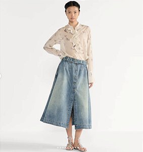 Christian Dior - Camisa longa motivo borboletas