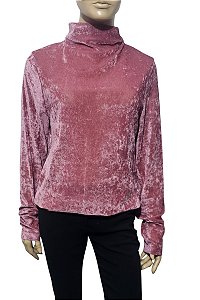 D-Gaia - Blusa veludo rosa