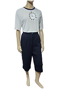 Chanel Bermuda Piquet Preta