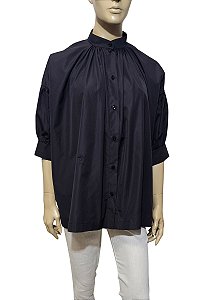 Christian Dior Camisa Preta Manga Curta