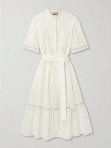 Valentino Garavani Vestido midi de algodão / 2027