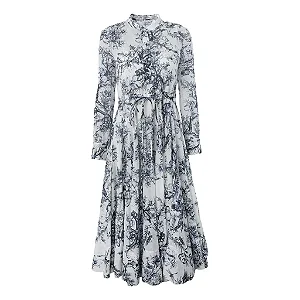 Christian Dior - Vestido em Cambraia de algodão