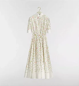 Christian Dior - Vestido chemise mídi com cinto / 2026