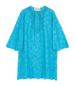 Valentino Garavani - Vestido em renda de algodão