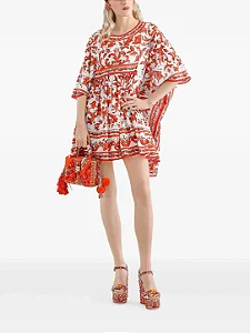 Dolce & Gabbana Kaftan longo com estampa Majolica