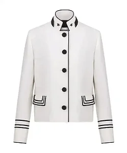 Dior - Jaqueta cropped com detalhe de abelha bordado / 2026