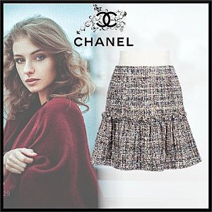 Chanel - Saia tweed curta (ss 2020)
