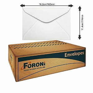 ENVELOPE CARTA 114X162 BRANCO 90G C/100 - JFKas tudo para 