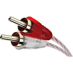 Cabo de Som Automotivo 2 RCA 5m BRONZE Cristal STETSOM Cabo de Som Automotivo 2 RCA 5m BRONZE Cristal STETSOM