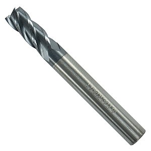 Fresa De Topo Reto Metal Duro 6mm / 4 Cortes - 50HRC