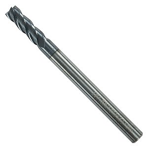Fresa De Topo Metal Duro Reto 4 Cortes Até 50HRC