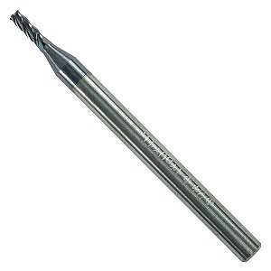 Fresa De Topo Reto Metal Duro 2mm 50HRC 4 Cortes