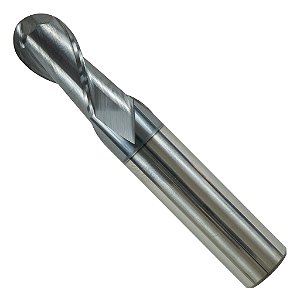 Fresa Metal Duro Topo Esférico 12mm 2 Cortes 50hrc